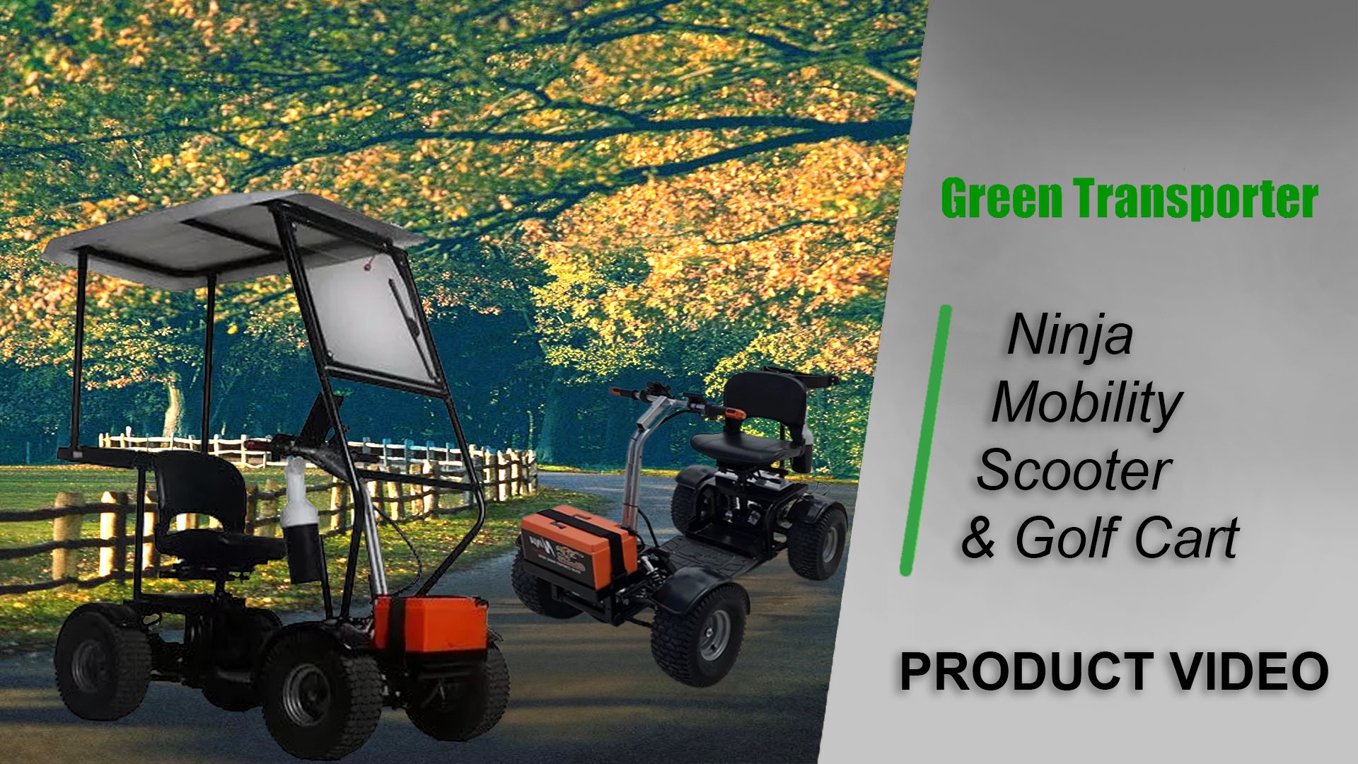 Ninja Mobility Scooter & Golf Cart Product Video Thumbnail