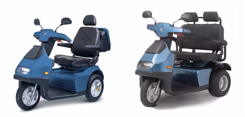 Afiscooter S3 single and dual seat side-by-side