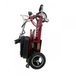 Side Folded View of Enhance Mobility Triaxe Cruze Folding Mobility Scooter