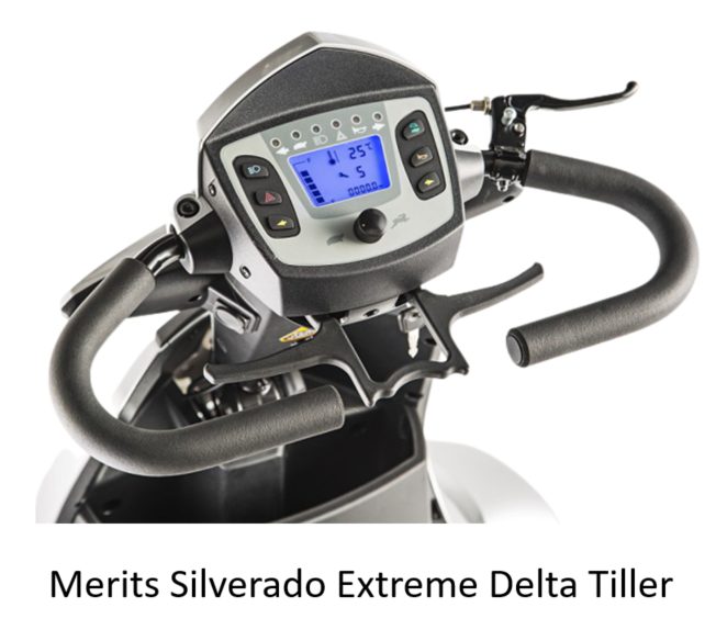 Control panel and display screen of the Merits Silverado Extreme