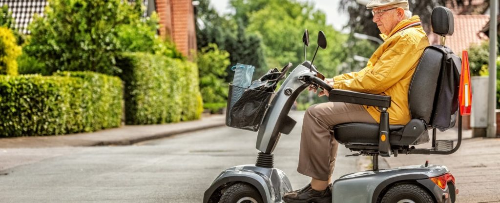Benefits of outdoor mobility scooter image representation