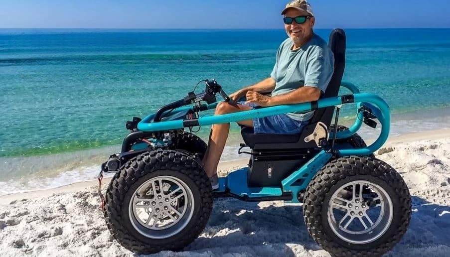 TerrainHopper Overlander conquering sandy beach