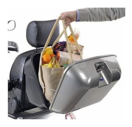 Afiscooter rear lockbox providing secure storage