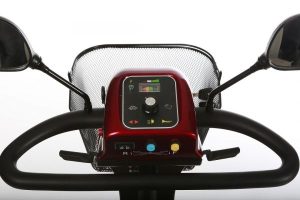 Merits Pioneer 4 red delta tiller close up