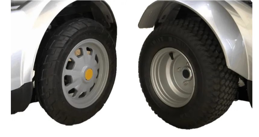 Standard wheel vs all-terrain wheel comparison