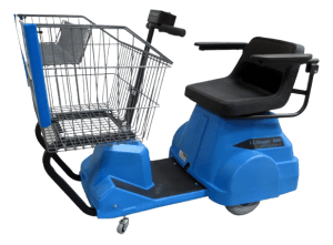 EZ Shopper 8000 Electric Shopping Cart - Blue1