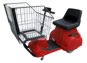 EZ Shopper 8000 Electric Shopping Cart - Red1