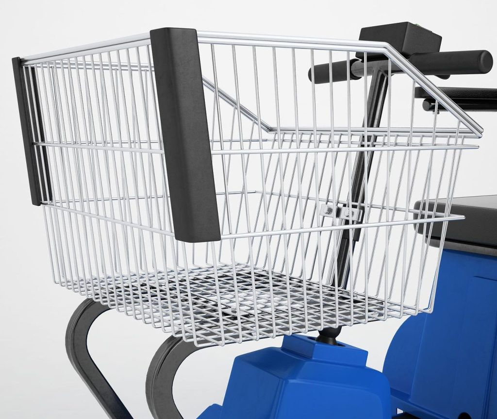 EZ Shopper 8000 front basket close up