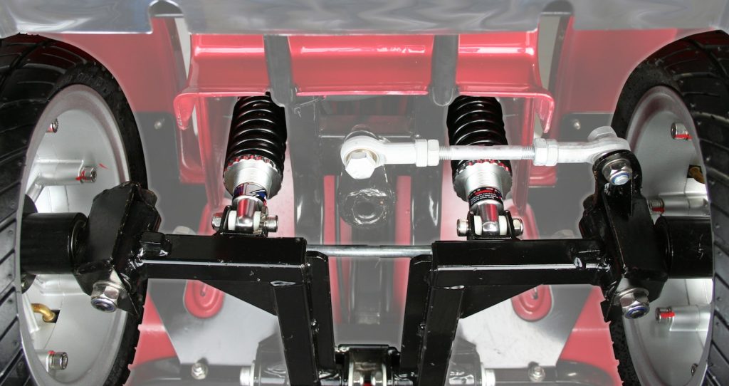 Gatsby 4 way independent spring coil suspension for a smooth ride at any speed