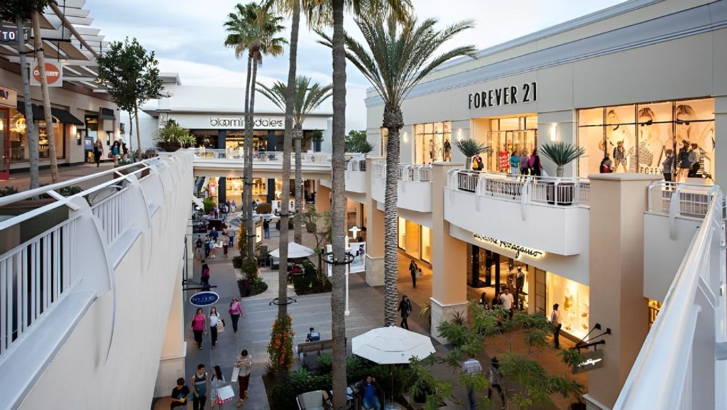 Shopping center in California