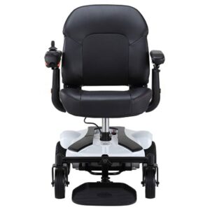 Merits Health EZ GO P321 Lightweight Portable Power WheelchairFront View In White 5000x