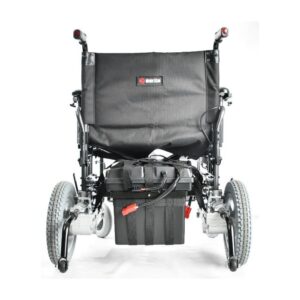 Merits Health P181 Foldable Power Wheelchair Rear View With Battery For Sale Tax Free
