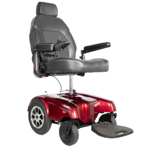 Merits Gemini P301 heavy duty power wheelchair with elevating seat