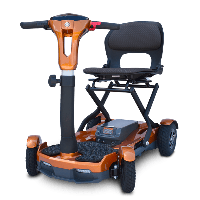 Four-wheel auto-folding mobility scooter