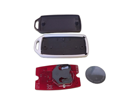 Removing the old coin battery from the EV Rider TeQno key fob compartment
