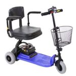 Blue Color of Shoprider Echo Lightweight 3-Wheel Travel Mobility Scooter - SL73