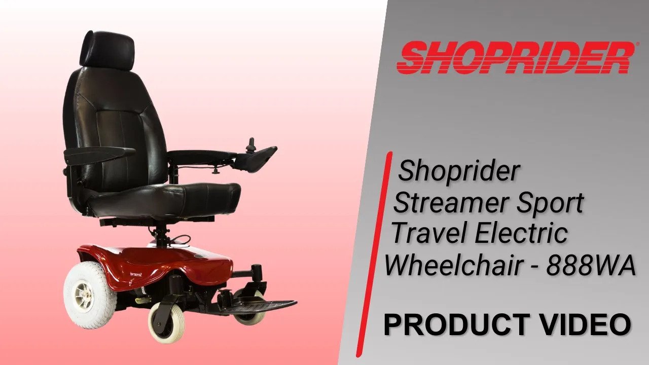 Shoprider Streamer Sport Travel Electric Wheelchair - 888WA