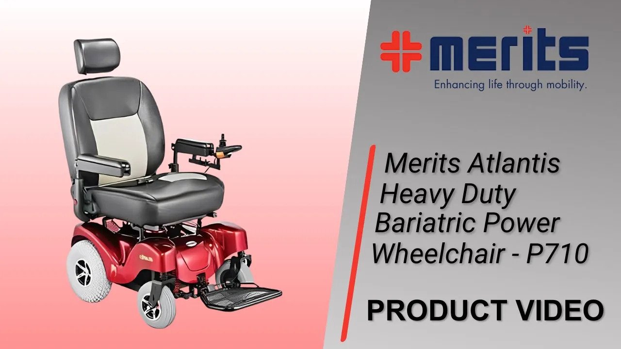 Merits Atlantis Heavy Duty Bariatric Power Wheelchair - P710