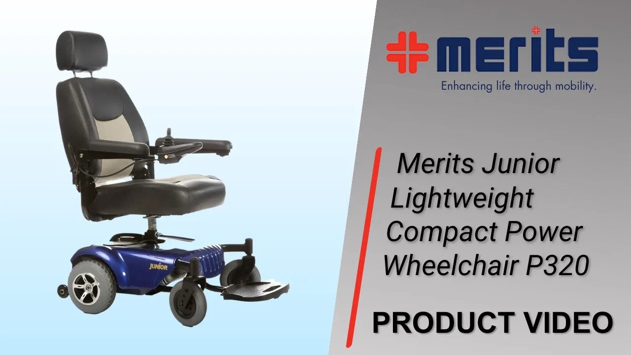 Merits Junior Lightweight Compact Power Chair - P320