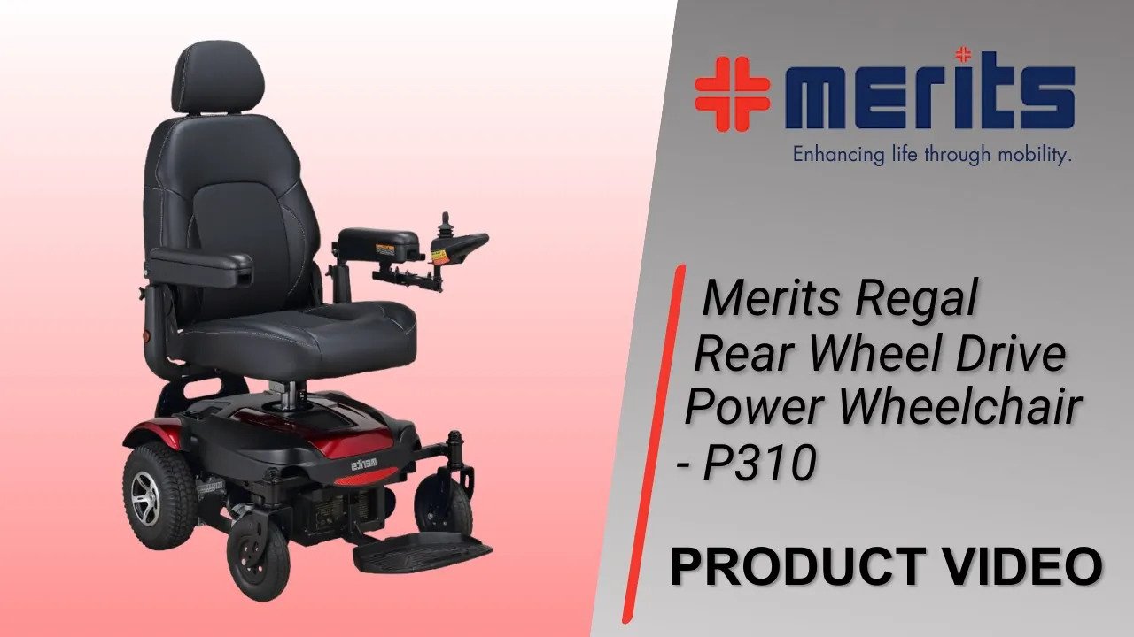 Merits Regal Rear Wheel Drive Power Wheelchair - P310