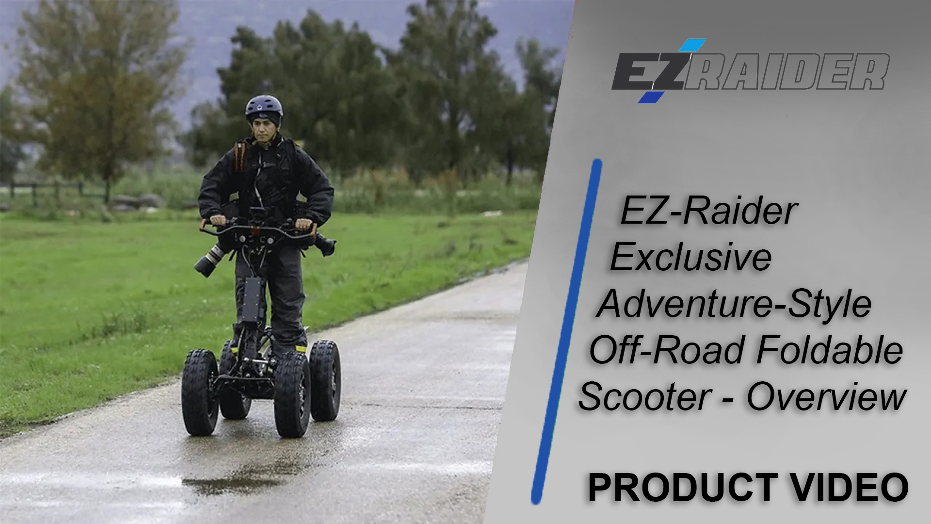 EZ-Raider LW Fully Off Road Foldable Scooter Youtube Video Thumbnail