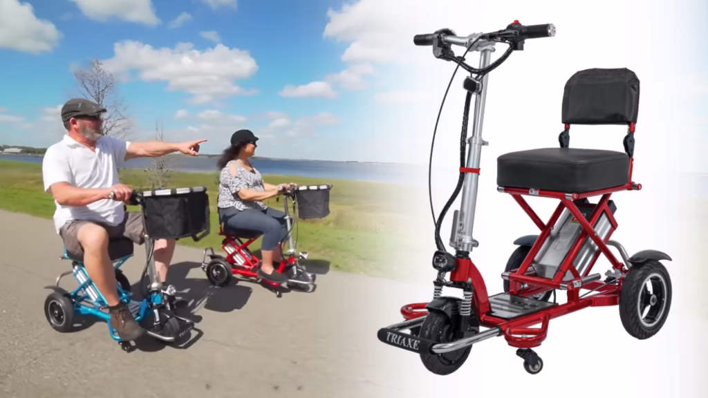 Enhance Mobility Triaxe Sport Heavy Duty Folding Mobility Scooter