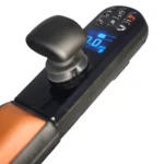 Close-up of the digital joystick controller of the Golden Ally Pro GP304 showing speed display and control buttons.
