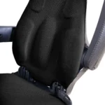 angled shot of ally sport gp305 showing padded backrest attached to sleek carbon fiber frame