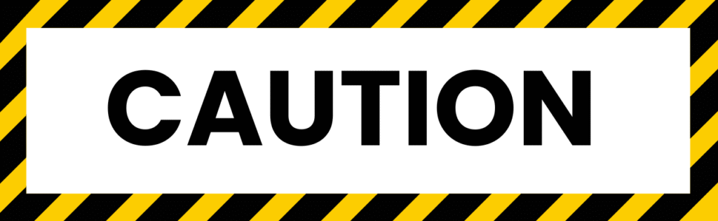 Lithium battery safety caution banner