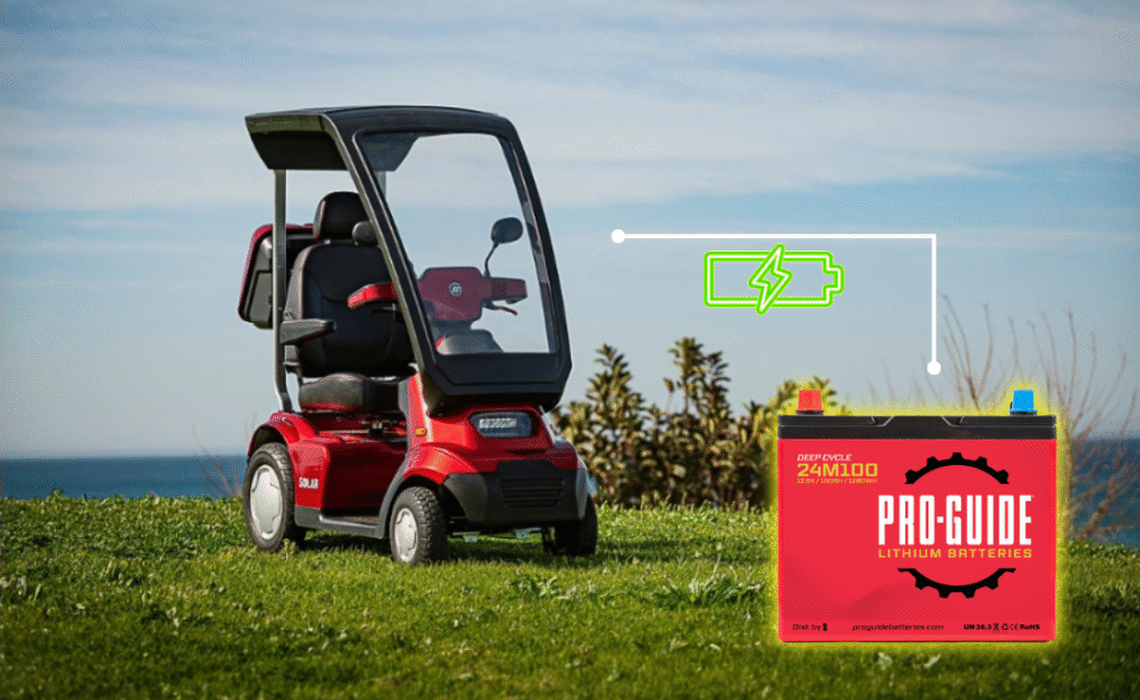 Afiscooter lithium battery scooter outdoors