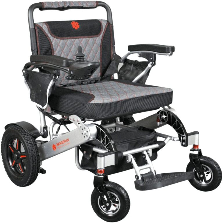 Bangeran Mammoth Ergonomic All Terrain folding power wheelchair front view
