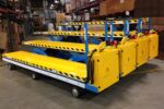 Pony Express 1052 motorized scissor lift cart built for a window and door manufacturer