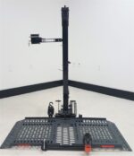 Wheelchair Carrier Model 117 Mini Electric Lift with platform lowered studio view