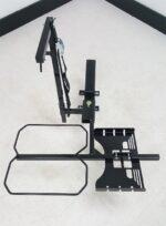 Top angle view of the Tote Model 003 steel cradle rails and mounting bar