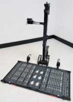 Angled view of the Lift n Go Model 210 showing mast actuator and retractable ratchets