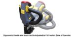 Adjustable tiller handle on the Pony Express 1062-LS tugger