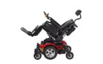 Merits Vector HD P323 power wheelchair side view with power tilt raised