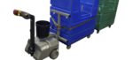 Pony Express tugger hitched to bulk linen carts with cart clamp kit