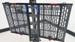 Laser cut steel platform of the Lift n Go 210 folded for storage
