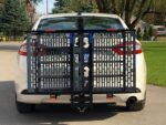 Lift n Go Model 210 folded on the hitch of a sedan