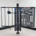 US218 patriotic eagle laser cut platform folded upright