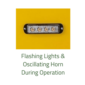 Pony Express Flashing Amber Lights and Oscillating Horn Package for Electric Tuggers