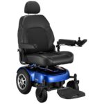2026 Merits Gemini P301 Power Wheelchair front right view blue
