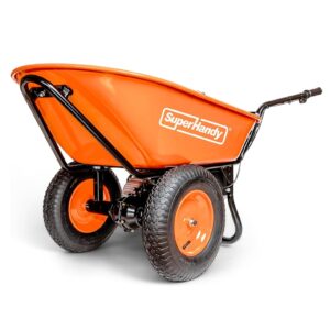 SuperHandy Electric Dualie Wheelbarrow 330 lb 48V 4Ah