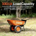 SuperHandy Electric Dualie Wheelbarrow - 48V 4Ah Battery, 330Lb Max Weight view 2