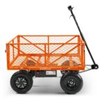 SuperHandy Electric Garden Cart Pro - 5.7 Cu Ft, Convertible Flatbed, 440lb Load view 2