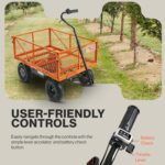 SuperHandy Electric Garden Cart Pro - 5.7 Cu Ft, Convertible Flatbed, 440lb Load view 5