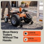 SuperHandy Electric Trailer Dolly - 24V 9Ah Battery, 5000 Lb Towing Capacity view 2