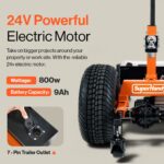 SuperHandy Electric Trailer Dolly Pro - 24V 9Ah Battery, 7500 Lb Towing Capacity view 3