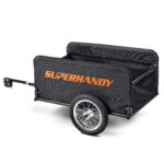 SuperHandy Foldable Wagon - Lightweight, 155 lbs Capacity, Tool-Free Assembly, Compatible with SuperHandy/G Mobility Scooters
